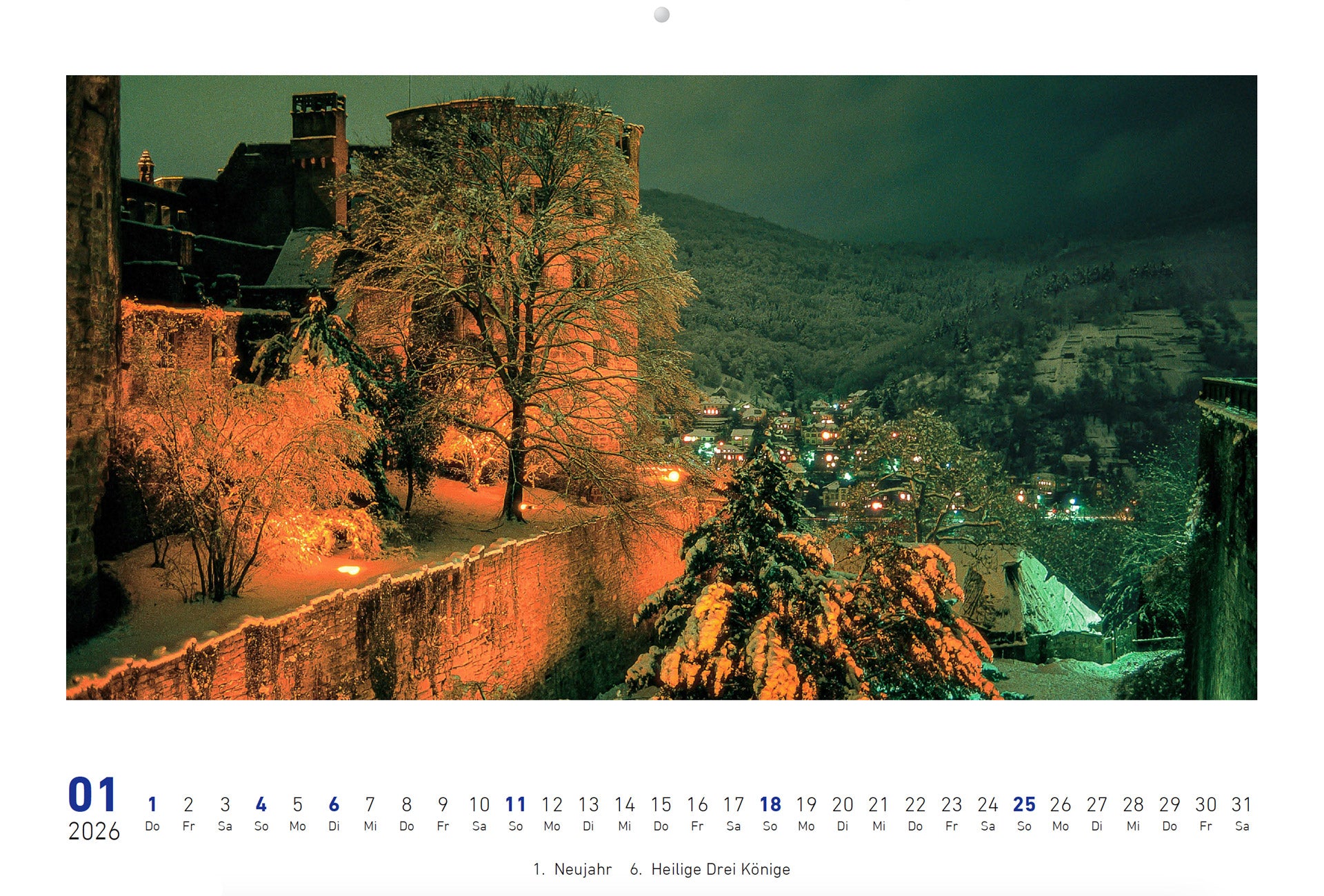 Heidelberg Kalender 2026